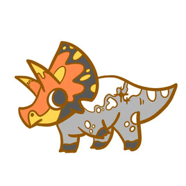 Triceratops Enamel Lapel Pin (Heck Creek Series)