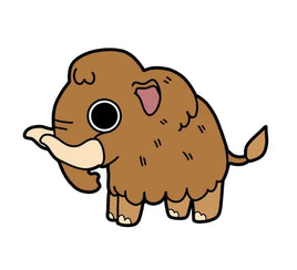 Woolly Mammoth Enamel Lapel Pin (Prehistoric Megafauna Series)